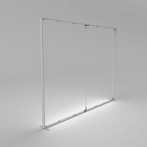 Silicone Edge Graphic SEG portable trade show backlit display