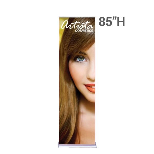 24" Retractable Banner Stand SilverStep
