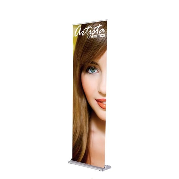 24" Retractable Banner Stand SilverStep