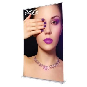 60 In. Wide Banner Stand SilverStep