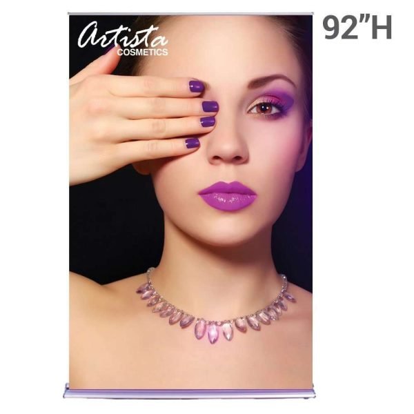 60 In. Wide Banner Stand SilverStep
