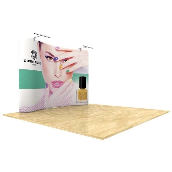 10' Tube Curved Trade Show Displays Wave