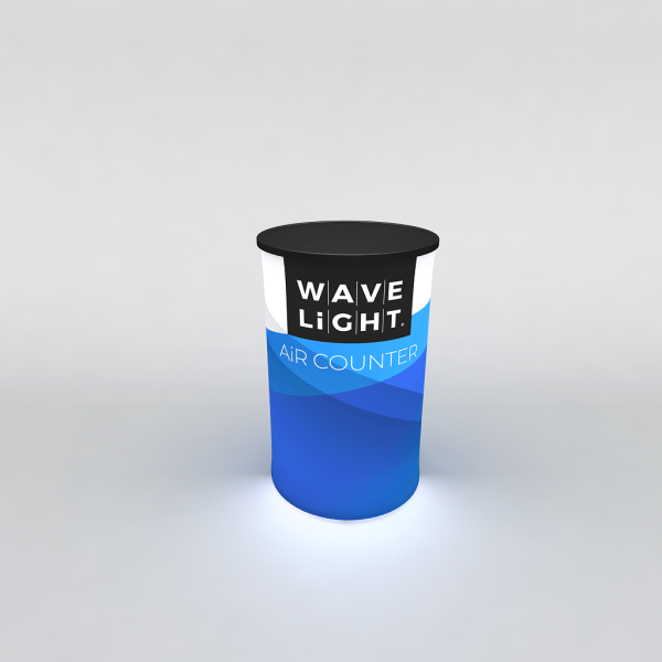 WaveLight LED Circular Inflatable Trade Show Counter