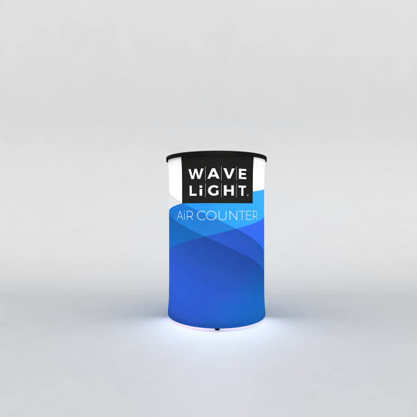 WaveLight LED Circular Inflatable Trade Show Counter