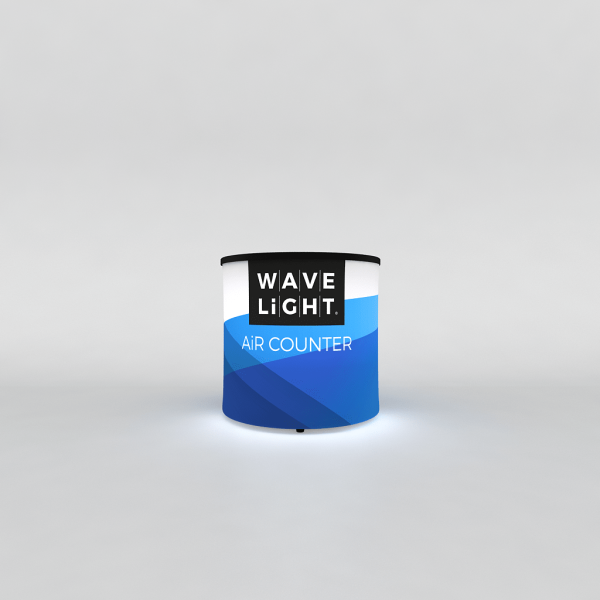 WaveLight LED Circular Inflatable Trade Show Counter