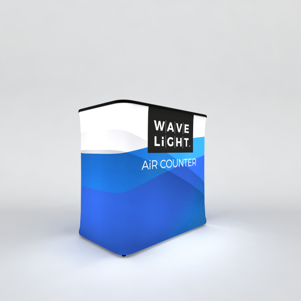 WaveLight Air Backlit Rectangular Inflatable Trade Show Counter