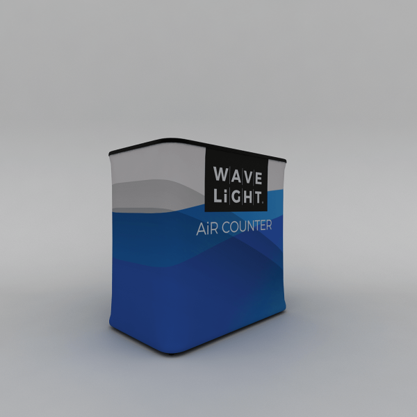 WaveLight Air Backlit Rectangular Inflatable Trade Show Counter