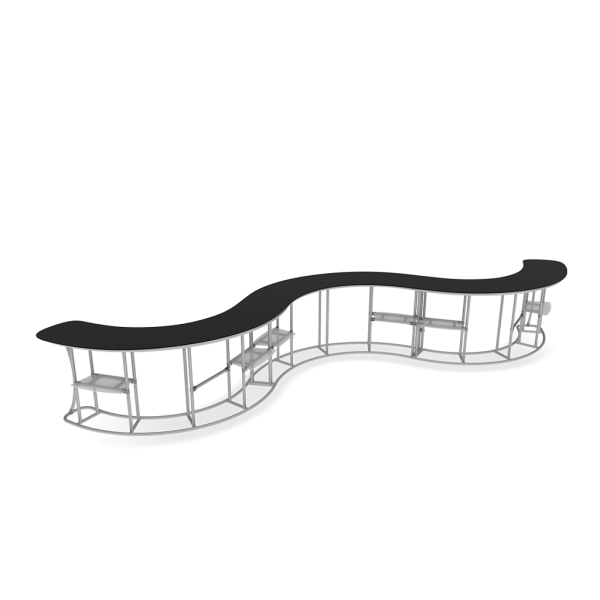 tension fabric counters for trade shows and events