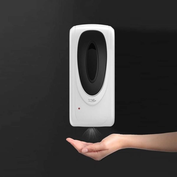 Banner stand with hand sanitizer