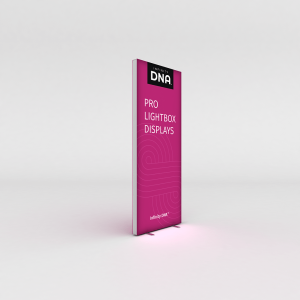 Silicone Edge Graphic SEG portable trade show backlit display