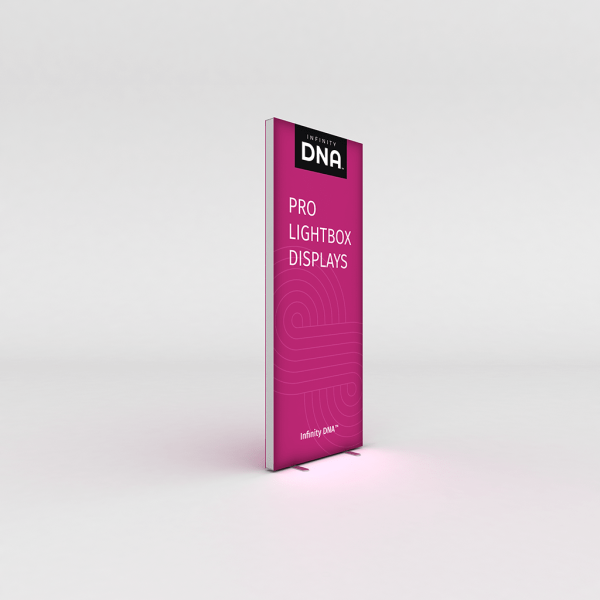 Silicone Edge Graphic SEG portable trade show backlit display