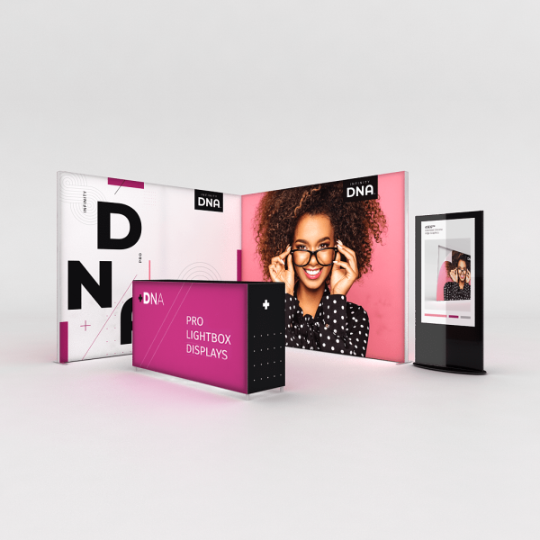 Backlit systems for trade shows