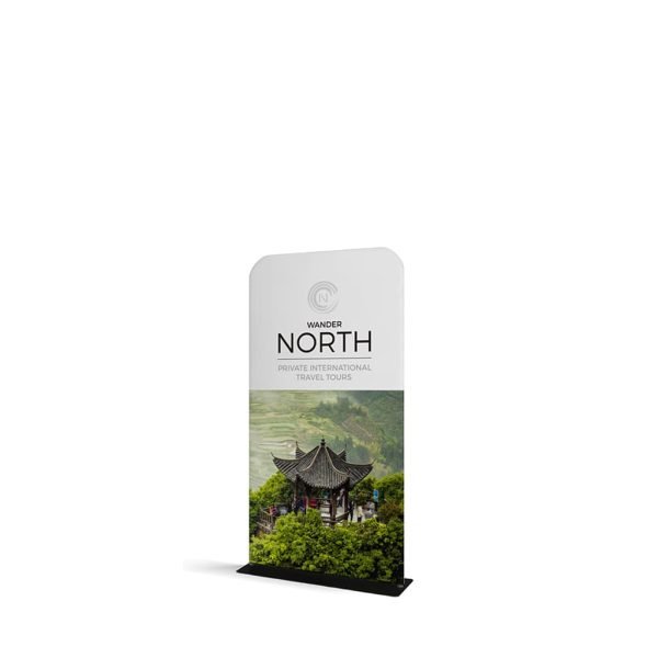 Waveline tension fabric Banner stands