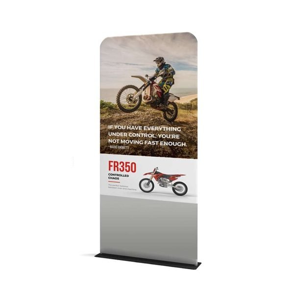 Waveline tension fabric Banner stands