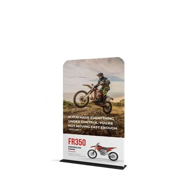 Waveline tension fabric Banner stands