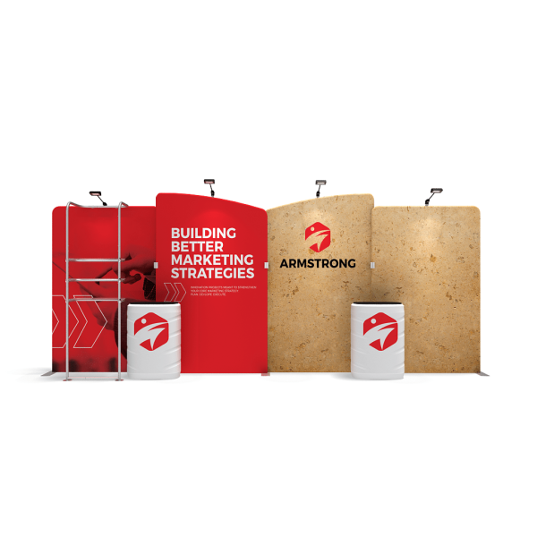 Trade Show Booths Designed to Shine - 10x20 ft. WLMEAAE-KG-03