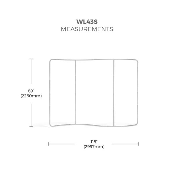 WaveLine Display 10ft S-Curve 10x10 Trade Show Booths