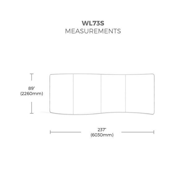 WaveLine Display 20ft S Curved Trade Show Displays for Maximum Impact